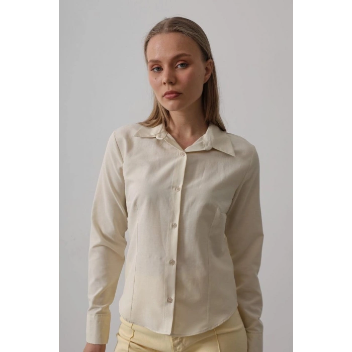 Basic Gömlek  Ekru
