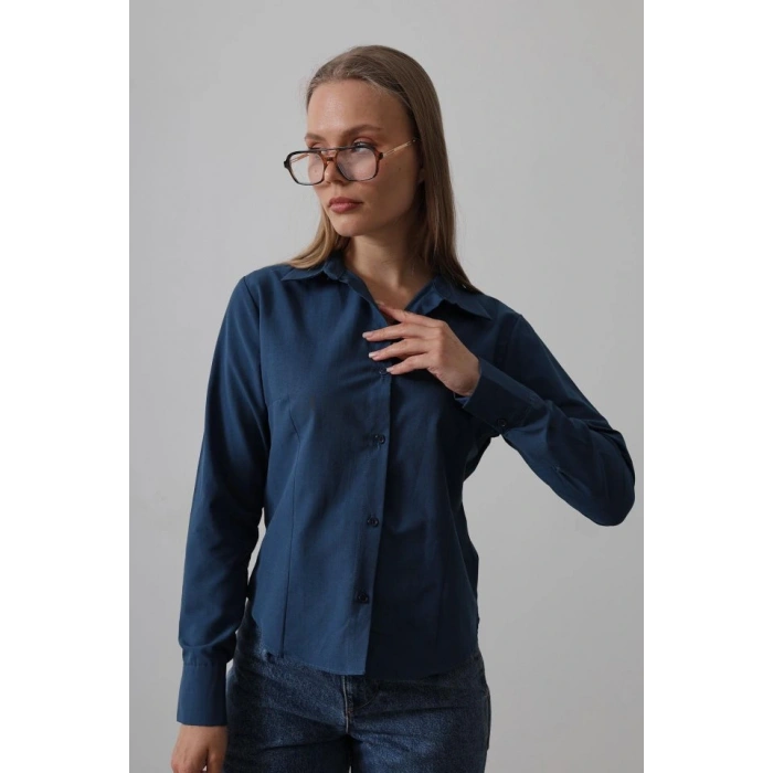 Basic Gömlek  İndigo