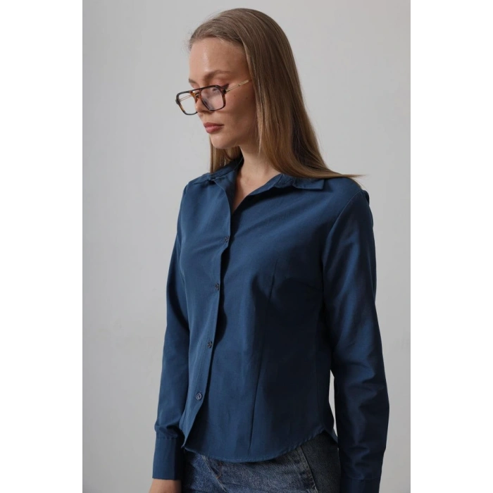 Basic Gömlek  İndigo