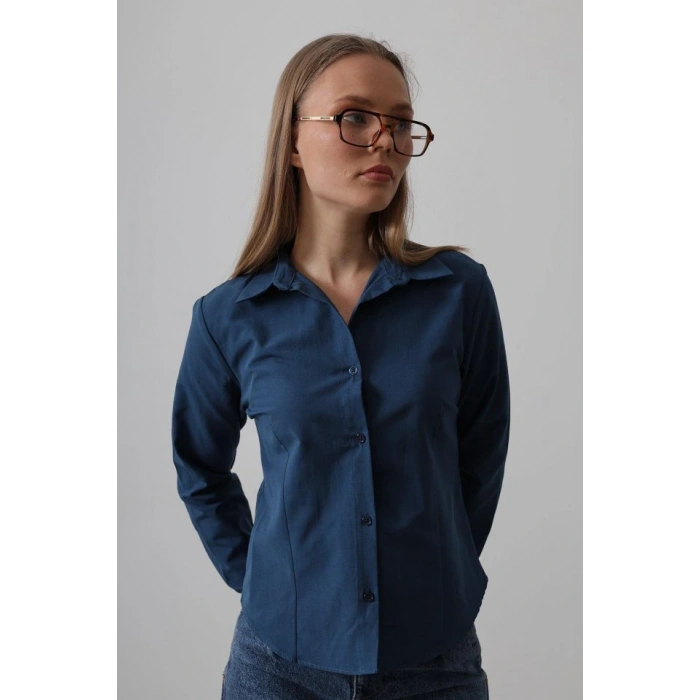 Basic Gömlek  İndigo