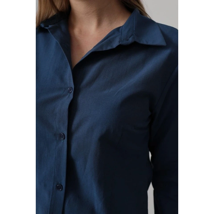 Basic Gömlek  İndigo