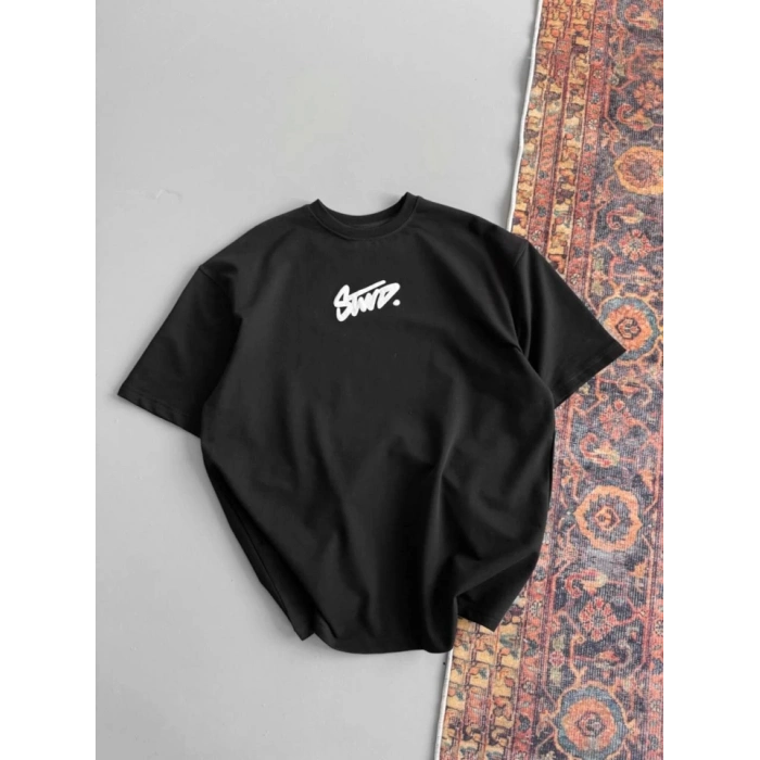 Baskılı Oversize Tshirt  iyah