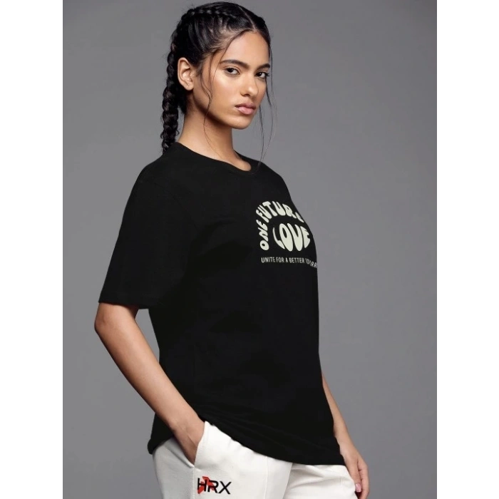 Baskılı Oversize Tshirt  iyah