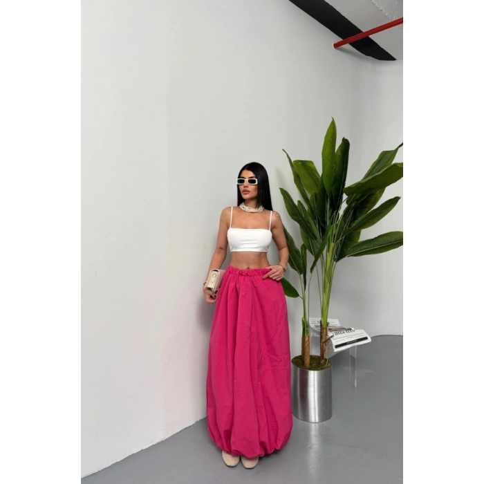 BE ATİKİ BAON ETEK ŞANE BOY OFT KUAŞ  Fuşya