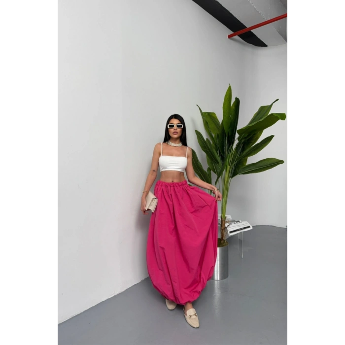 BE ATİKİ BAON ETEK ŞANE BOY OFT KUAŞ  Fuşya