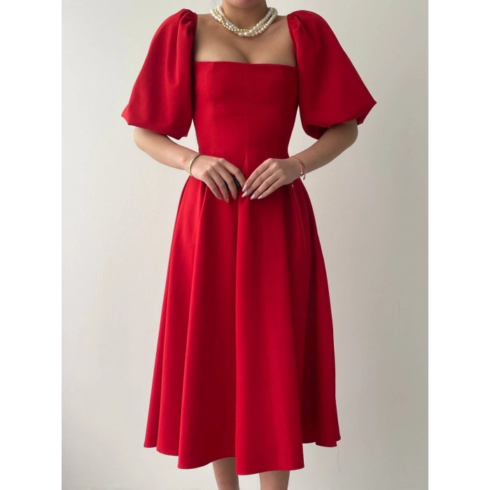 Benjamin Çan Etekli Midi Boy Elbise