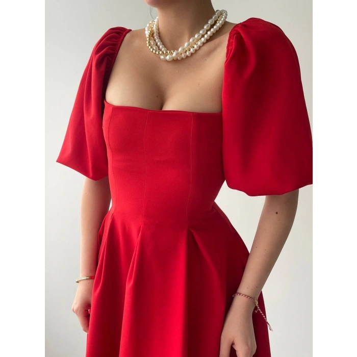 Benjamin Çan Etekli Midi Boy Elbise