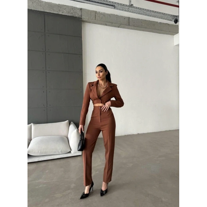 CEKET YAKA BE DEKOTEİ TUUM  Acı Kahve