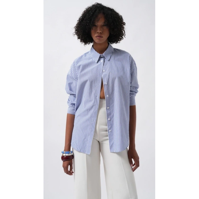 Çizgili Basic Gömlek