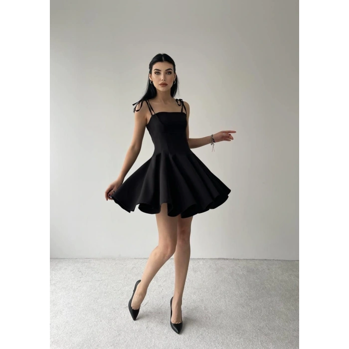 Clara Askılı Mini Elbise