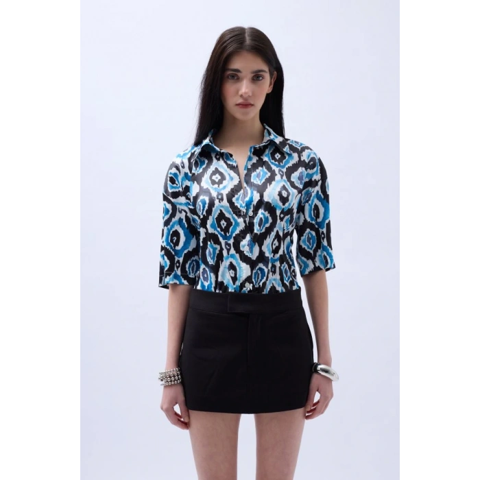 Desenli aten Gömlek