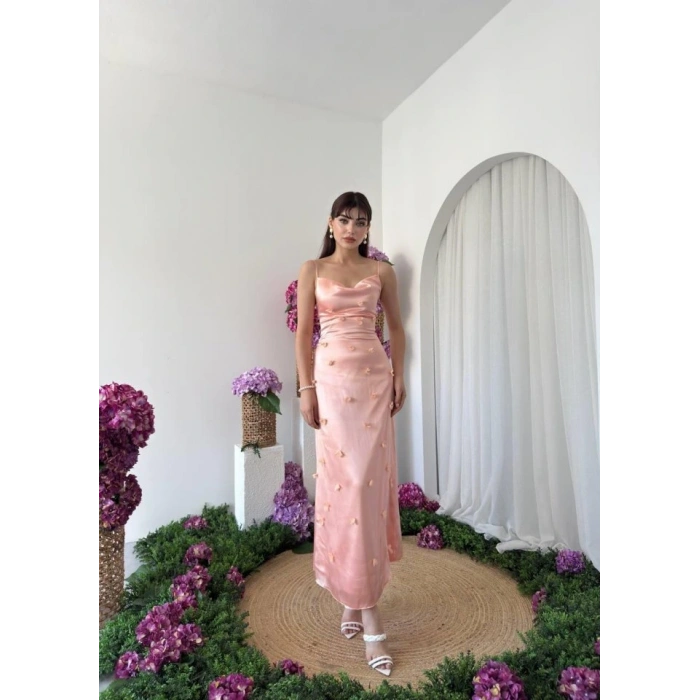 Dora Çiçek Detaylı Elbise