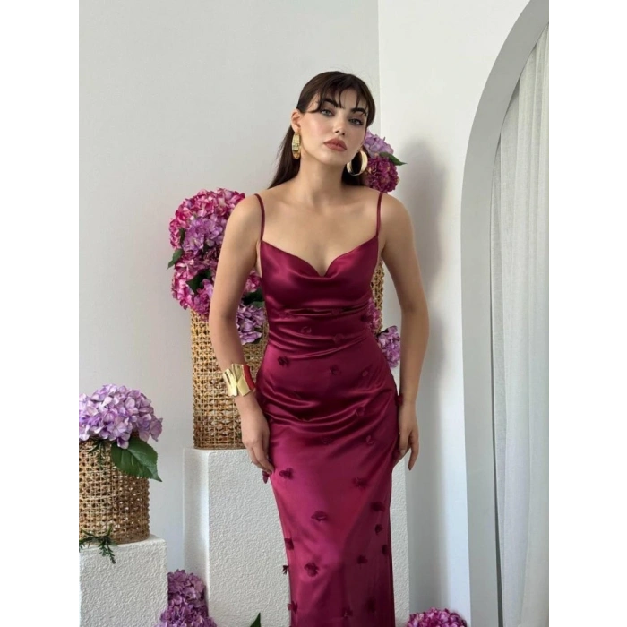 Dora Çiçek Detaylı Elbise