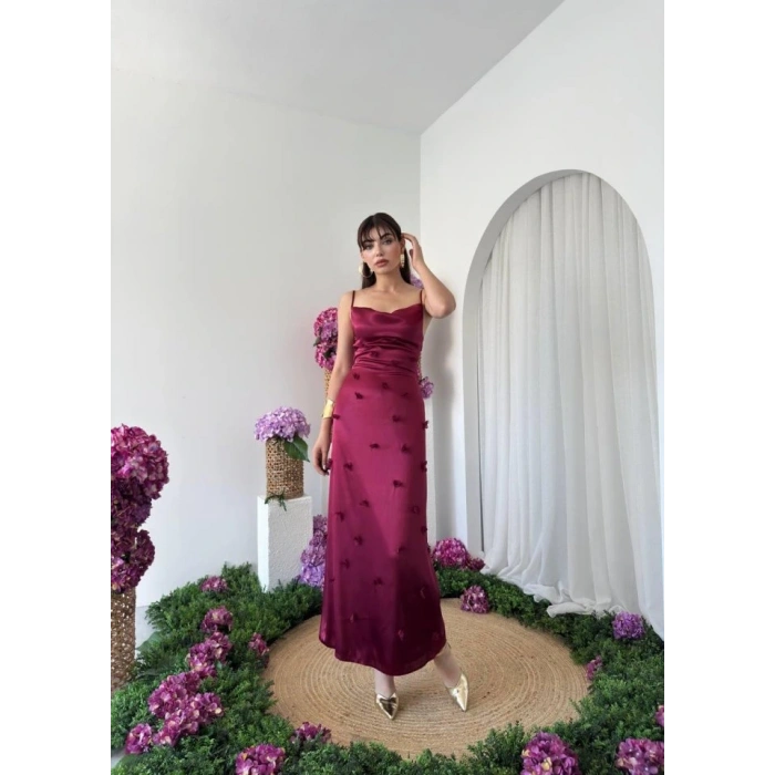 Dora Çiçek Detaylı Elbise
