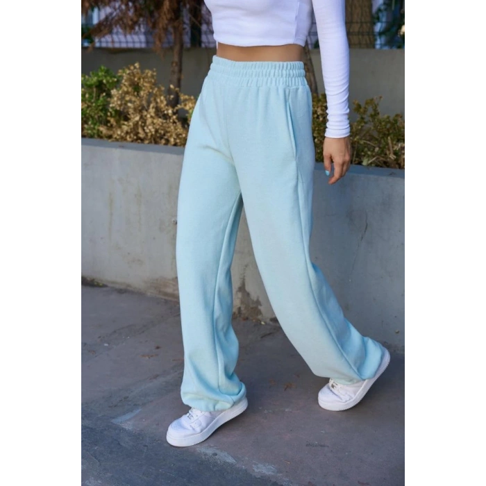 Düz Lastikli Eşofman  Mint Yeşili