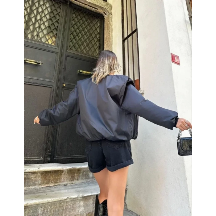 Düz Bomber Ceket  iyah