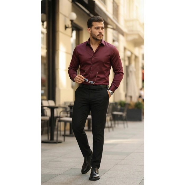 Erkek aten Klasik Gömlek