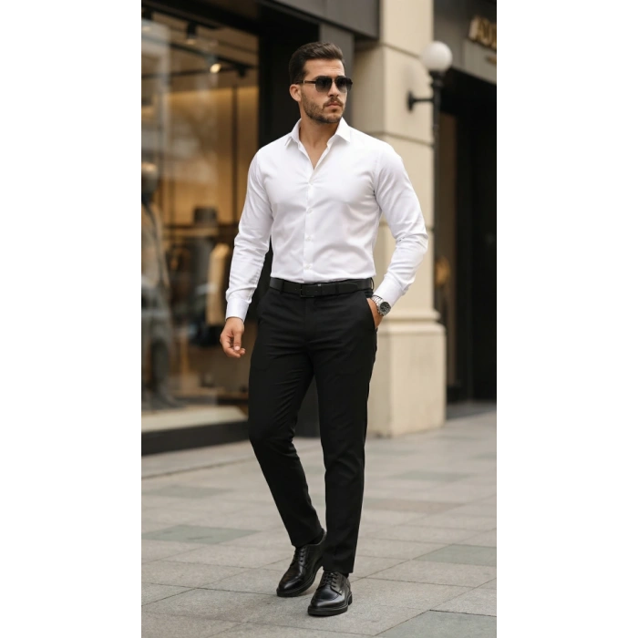 Erkek aten Klasik Gömlek