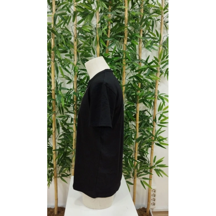 Erkek Bisiklet Yaka Kedi Baskılı Süprem Tshirt