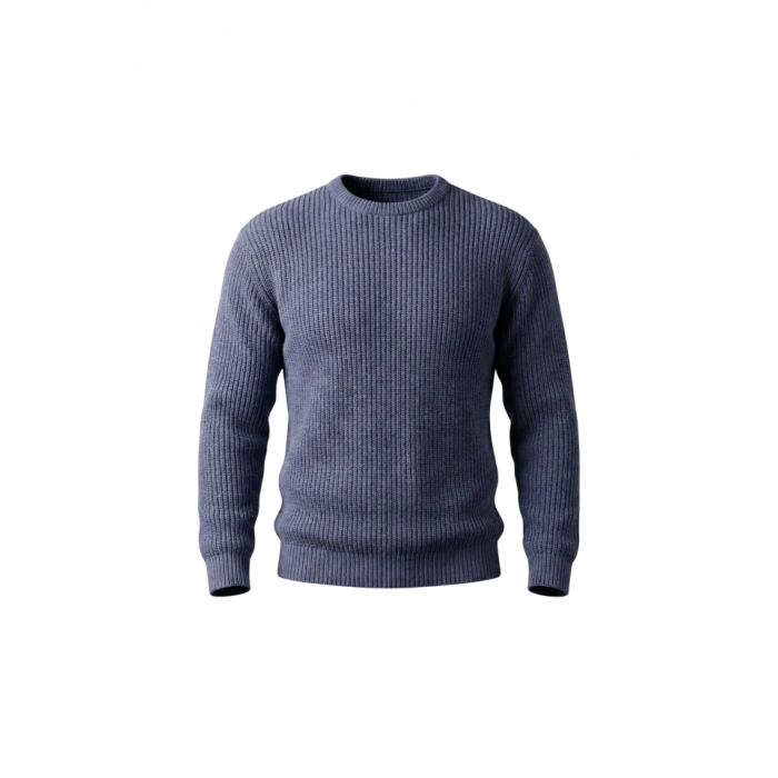 Erkek Bisiklet Yaka Örme Kazak