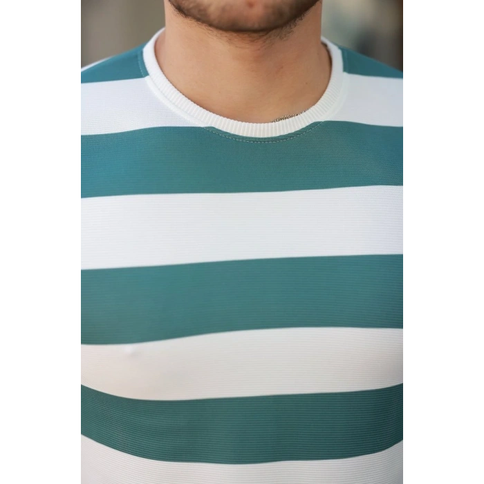 Erkek çift Renk Pamuklu örme Kumaş Kısa Kollu Tshirt