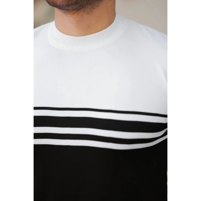 Erkek çizgili Kısa Kollu Tshirt