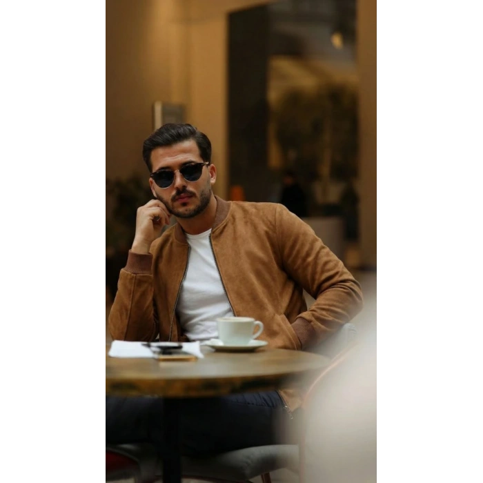 Erkek cuba üet Kumaş Bomber Hırka