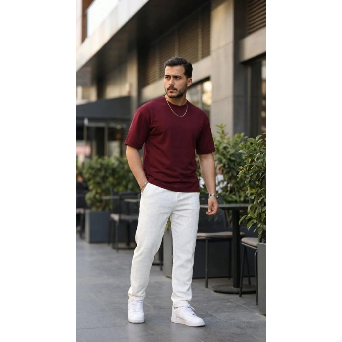 Erkek Duble Kol Basic Tişört