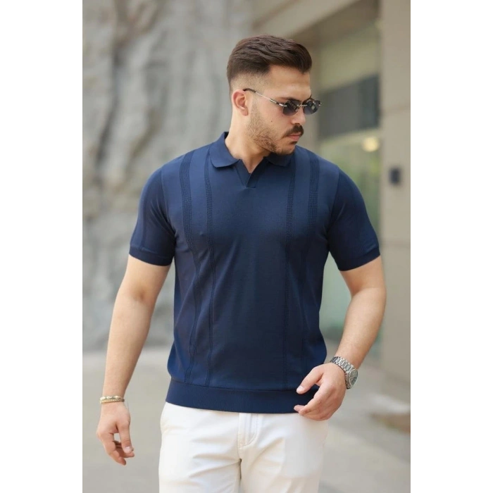 Erkek Hemşire Yaka Kısa Kollu Tişört