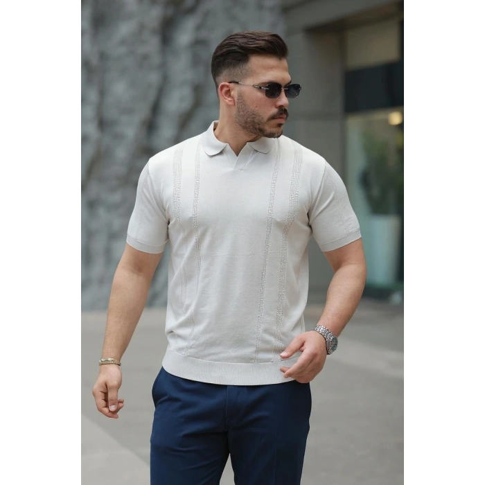 Erkek Hemşire Yaka Kısa Kollu Tişört