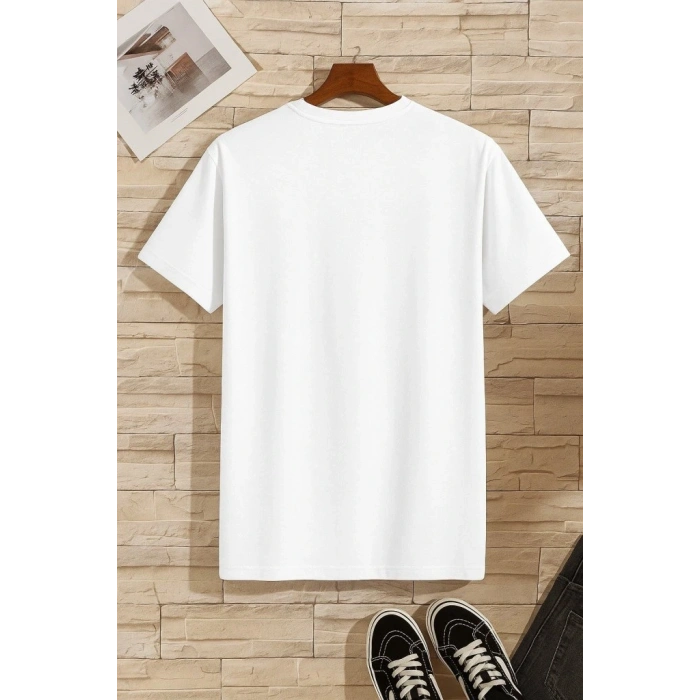 Erkek Kısa Kollu V Yakalı Viskon Tişört