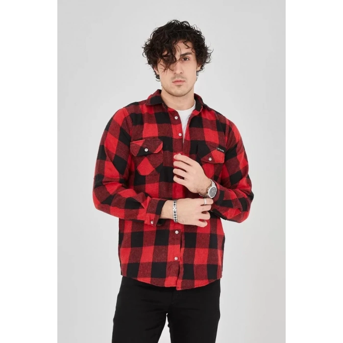 Erkek Oduncu Gömlek  Kırmızı