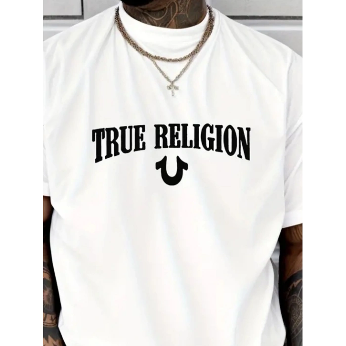 Erkek True Religion Baskılı Süprem Tshirt