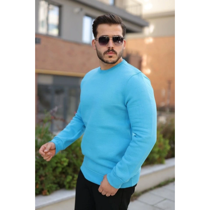 Erkek Üç İplik Şardonlu weatshirt