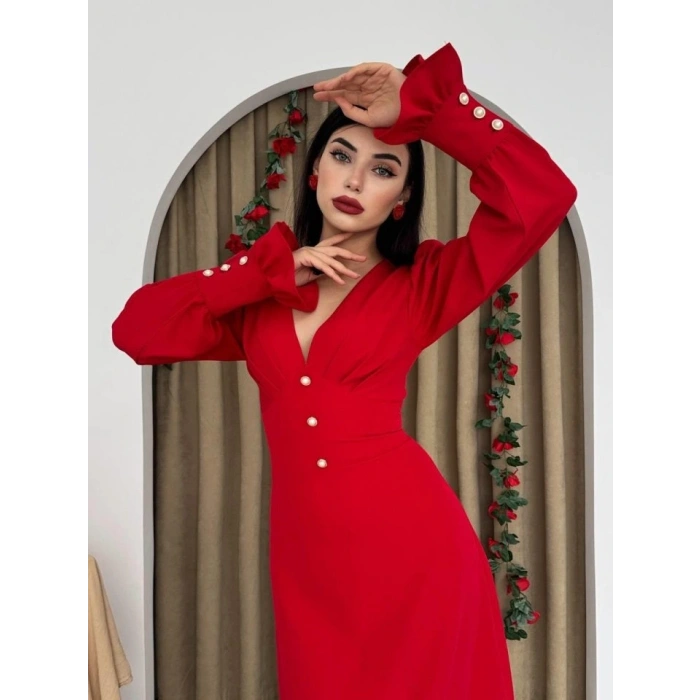 eta Düğme Detaylı Elbise