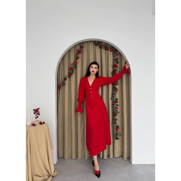 eta Düğme Detaylı Elbise