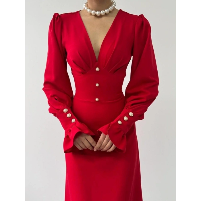 eta Düğme Detaylı Elbise