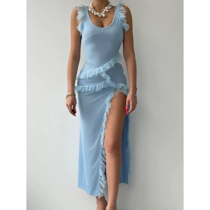 Felix Yırtmaçlı idi Tül Elbise