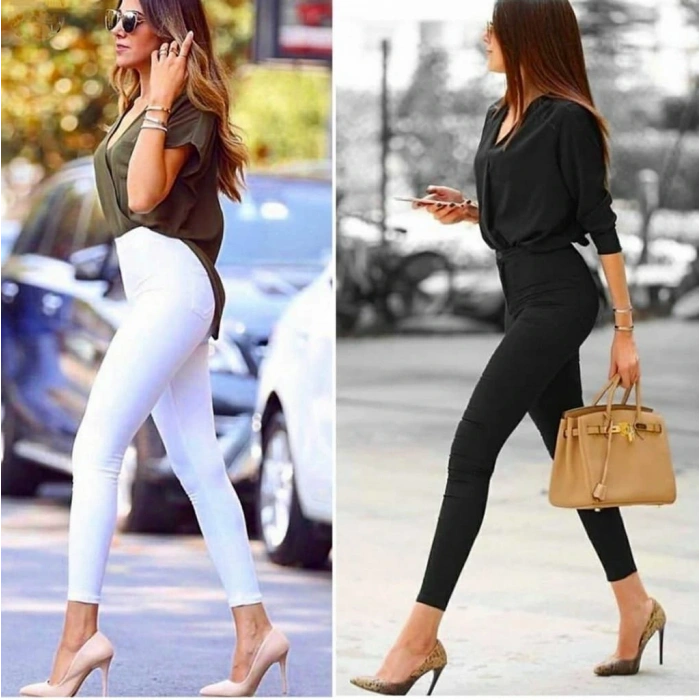 Gabardin Kumaş Yüksek Bel Pantolon 94cm bel36cm