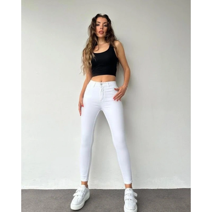 Gabardin Kumaş Yüksek Bel Pantolon 94cm bel36cm