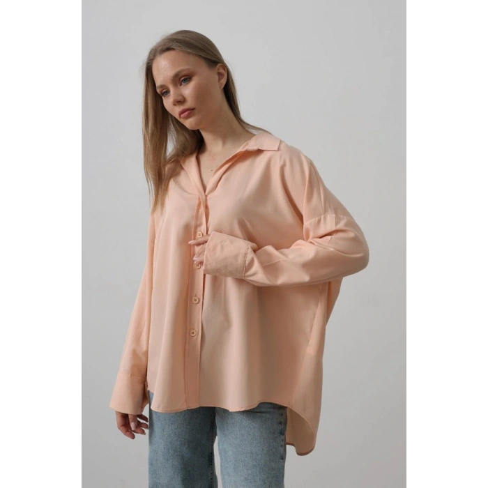 Geniş anşet Detaylı Gömlek  Açık omon