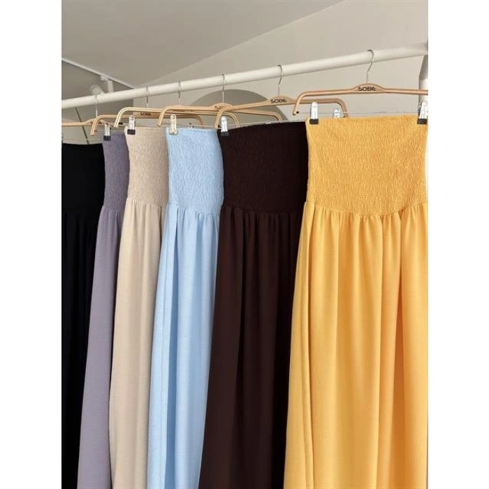 Göğsü Gipeli traplez Elbise 2878