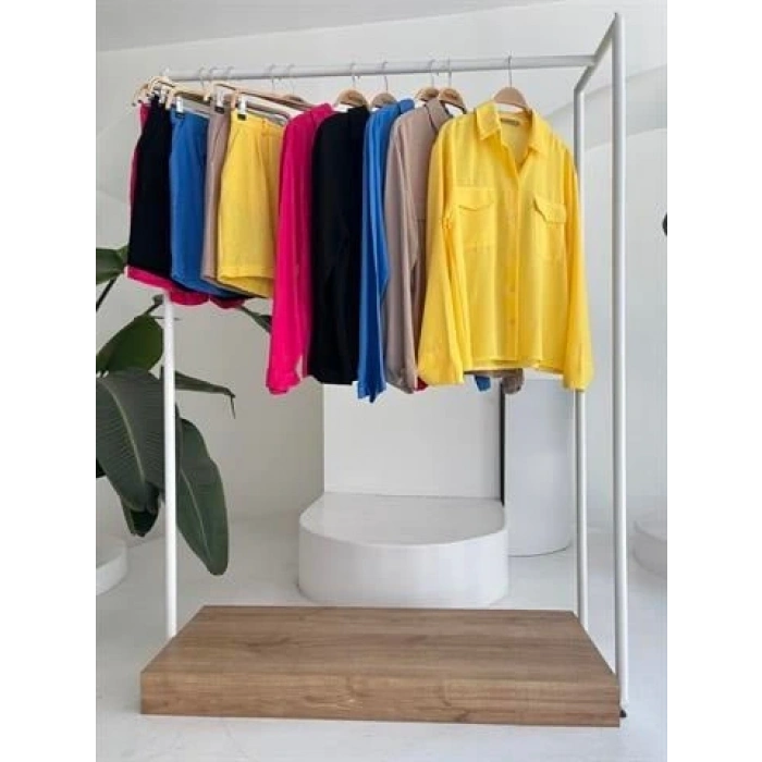 Gömlek Ve Şort Flamlı Keten Takım 10130