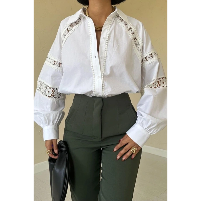 Haki Pensli Ve Dar Paça Pantolon