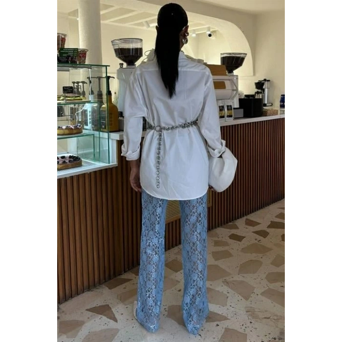 İçi Astarlı Dantel Pantolon 0081