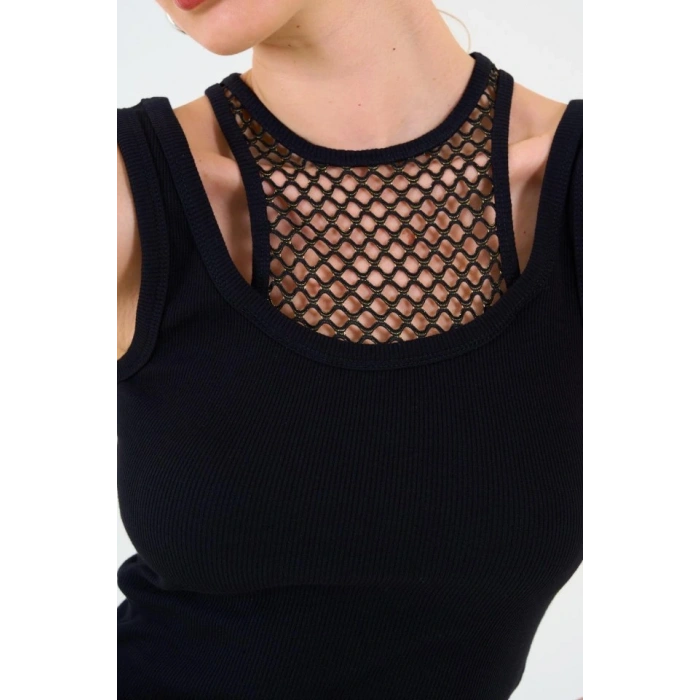 İçi Dantelli Kaşkorse Atlet  İYAH