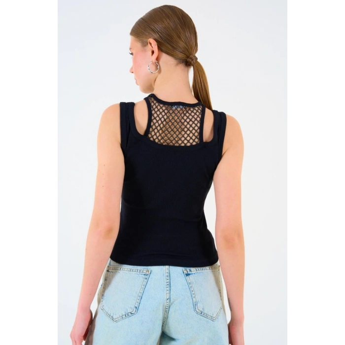 İçi Dantelli Kaşkorse Atlet  İYAH