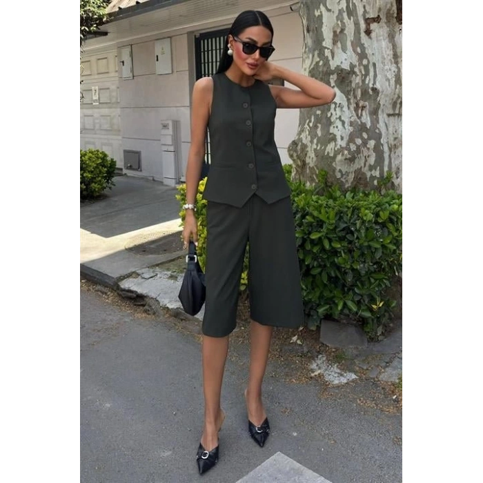 idi Şortlu Ve Yelekli Viscon Takım 10167