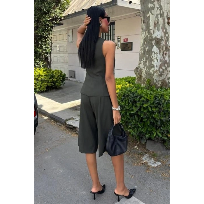 idi Şortlu Ve Yelekli Viscon Takım 10167