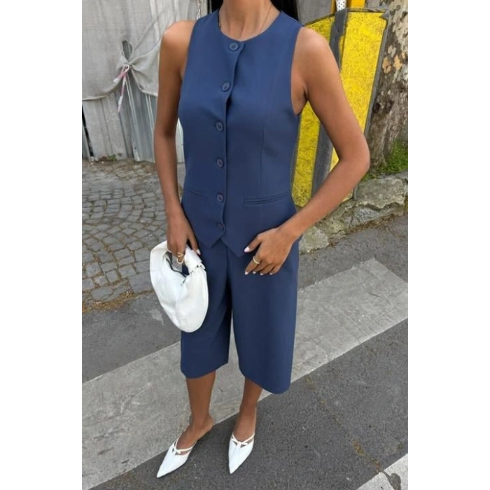 idi Şortlu Ve Yelekli Viscon Takım 10167